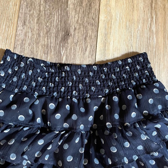 Arizona Jean Company Girl Skort Skirt Polka Dot Ruffle Medium - Picture 4 of 5